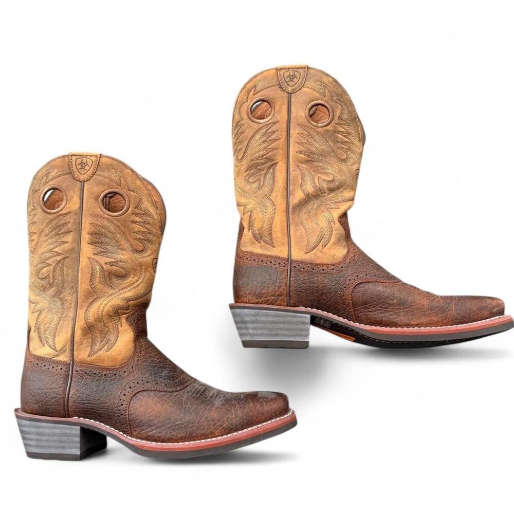 Ariat heritage roughstock square toe